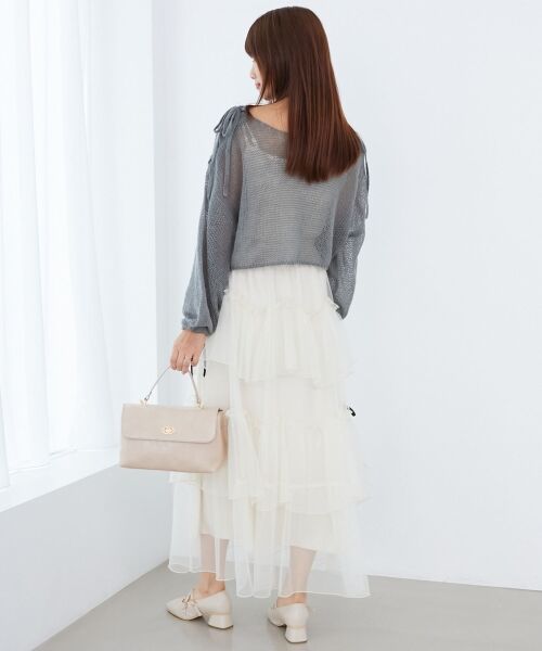 MAJESTIC LEGON / マジェスティックレゴン ニット・セーター | レースアップメッシュニット | 詳細30