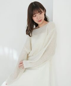 MAJESTIC LEGON / マジェスティックレゴン ニット・セーター | キラキラドロストメッシュニット