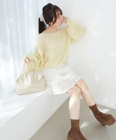 MAJESTIC LEGON / マジェスティックレゴン ニット・セーター | キラキラドロストメッシュニット