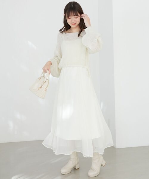 MAJESTIC LEGON / マジェスティックレゴン ニット・セーター | キラキラドロストメッシュニット | 詳細1