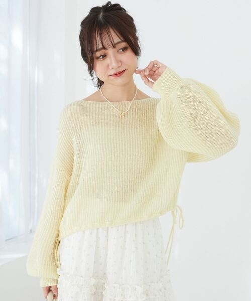 MAJESTIC LEGON / マジェスティックレゴン ニット・セーター | キラキラドロストメッシュニット | 詳細12