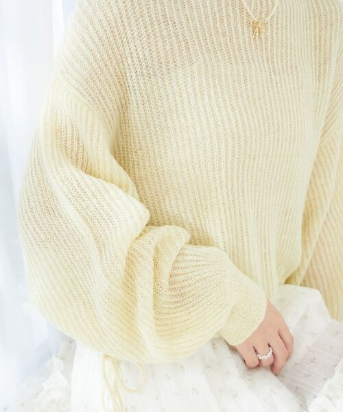 MAJESTIC LEGON / マジェスティックレゴン ニット・セーター | キラキラドロストメッシュニット | 詳細15