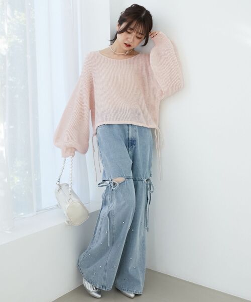 MAJESTIC LEGON / マジェスティックレゴン ニット・セーター | キラキラドロストメッシュニット | 詳細16