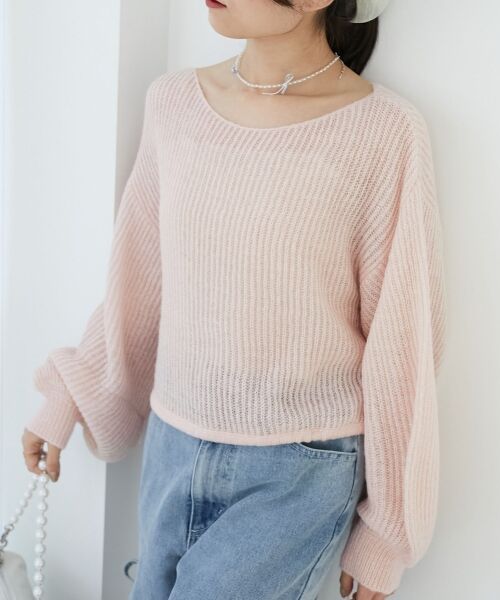 MAJESTIC LEGON / マジェスティックレゴン ニット・セーター | キラキラドロストメッシュニット | 詳細20