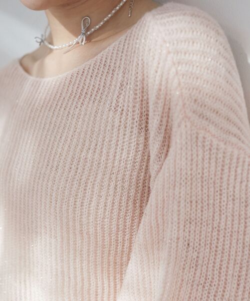 MAJESTIC LEGON / マジェスティックレゴン ニット・セーター | キラキラドロストメッシュニット | 詳細22