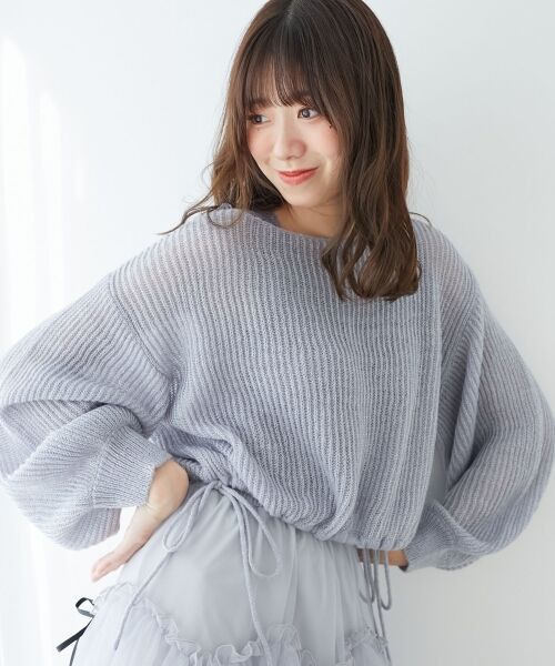 MAJESTIC LEGON / マジェスティックレゴン ニット・セーター | キラキラドロストメッシュニット | 詳細28