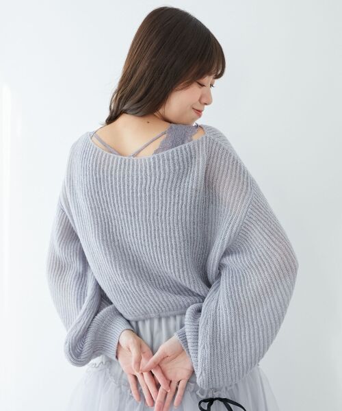 MAJESTIC LEGON / マジェスティックレゴン ニット・セーター | キラキラドロストメッシュニット | 詳細29