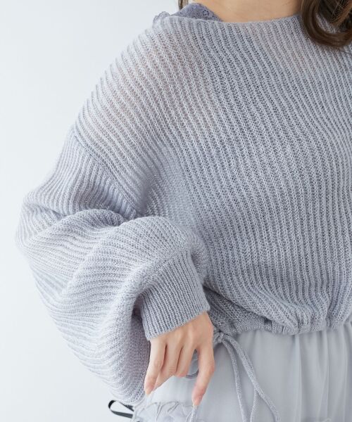 MAJESTIC LEGON / マジェスティックレゴン ニット・セーター | キラキラドロストメッシュニット | 詳細30