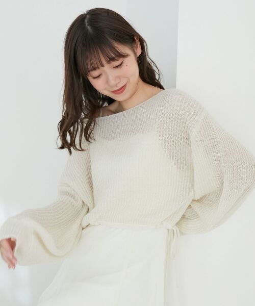 MAJESTIC LEGON / マジェスティックレゴン ニット・セーター | キラキラドロストメッシュニット | 詳細5