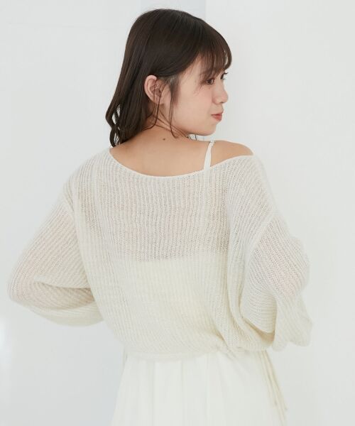 MAJESTIC LEGON / マジェスティックレゴン ニット・セーター | キラキラドロストメッシュニット | 詳細6