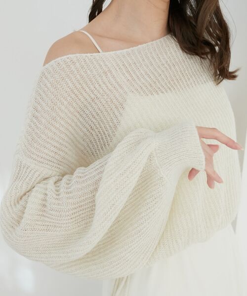 MAJESTIC LEGON / マジェスティックレゴン ニット・セーター | キラキラドロストメッシュニット | 詳細7