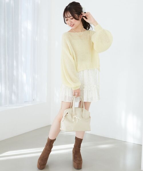 MAJESTIC LEGON / マジェスティックレゴン ニット・セーター | キラキラドロストメッシュニット | 詳細9