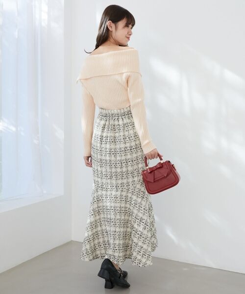 MAJESTIC LEGON / マジェスティックレゴン ニット・セーター | ビッグカラーボタンオフショルニット | 詳細12