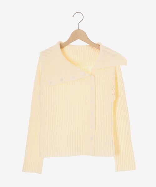 MAJESTIC LEGON / マジェスティックレゴン ニット・セーター | ビッグカラーボタンオフショルニット | 詳細27