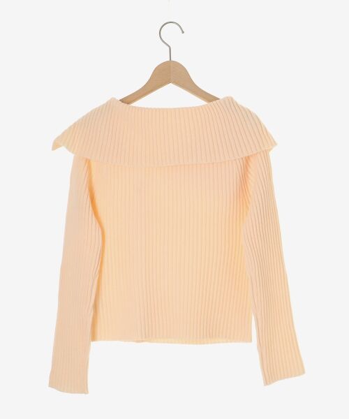 MAJESTIC LEGON / マジェスティックレゴン ニット・セーター | ビッグカラーボタンオフショルニット | 詳細30