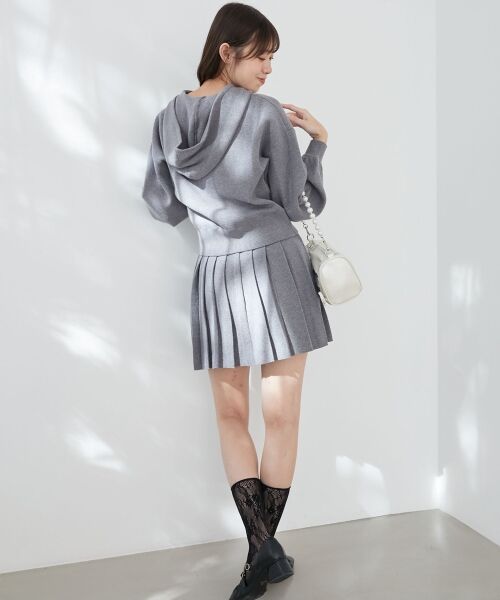 セール】 レースリボンWジップニットパーカー （ニット