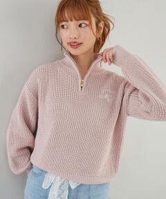 MAJESTIC LEGON / マジェスティックレゴン ニット・セーター | キラキラハーフジップニット