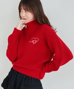 MAJESTIC LEGON / マジェスティックレゴン ニット・セーター | キラキラハーフジップニット