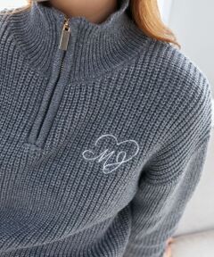 MAJESTIC LEGON / マジェスティックレゴン ニット・セーター | キラキラハーフジップニット