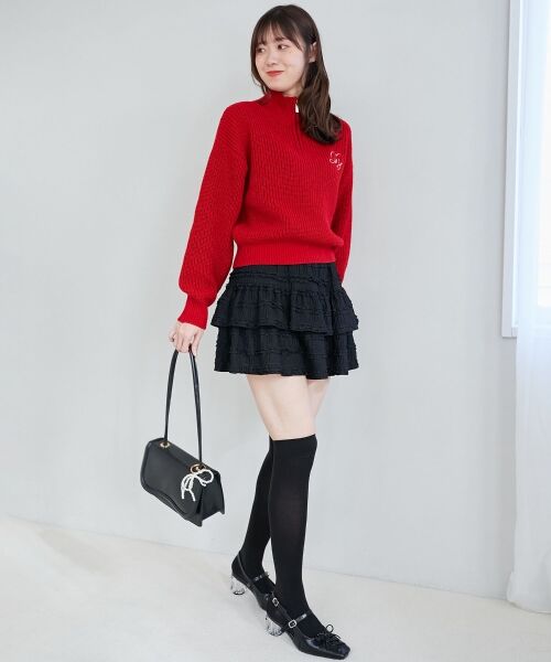 MAJESTIC LEGON / マジェスティックレゴン ニット・セーター | キラキラハーフジップニット | 詳細1