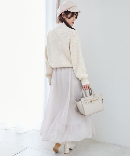 MAJESTIC LEGON / マジェスティックレゴン ニット・セーター | キラキラハーフジップニット | 詳細10