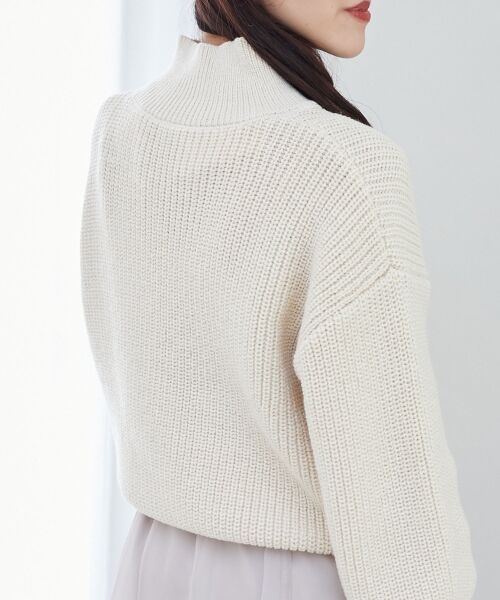 MAJESTIC LEGON / マジェスティックレゴン ニット・セーター | キラキラハーフジップニット | 詳細12