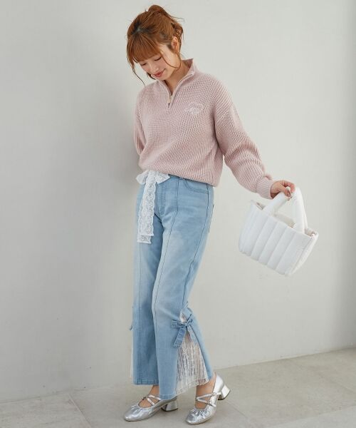 MAJESTIC LEGON / マジェスティックレゴン ニット・セーター | キラキラハーフジップニット | 詳細15