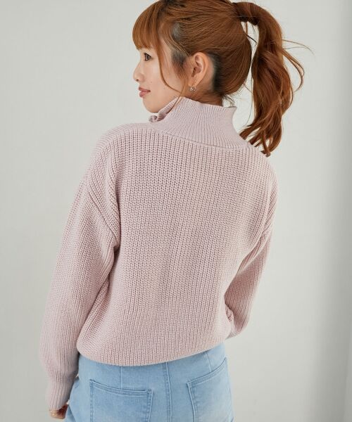 MAJESTIC LEGON / マジェスティックレゴン ニット・セーター | キラキラハーフジップニット | 詳細19