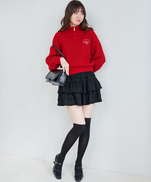 MAJESTIC LEGON / マジェスティックレゴン ニット・セーター | キラキラハーフジップニット | 詳細2