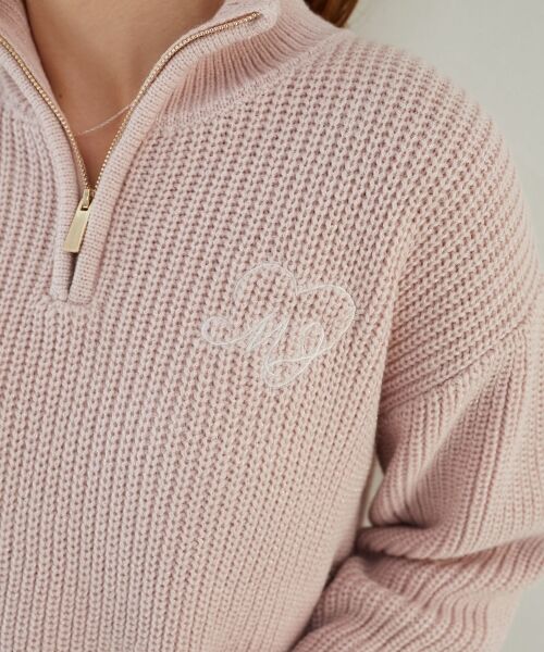 MAJESTIC LEGON / マジェスティックレゴン ニット・セーター | キラキラハーフジップニット | 詳細20