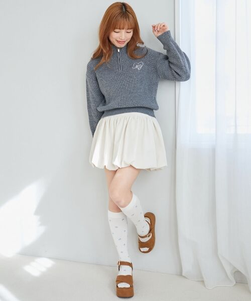 MAJESTIC LEGON / マジェスティックレゴン ニット・セーター | キラキラハーフジップニット | 詳細21