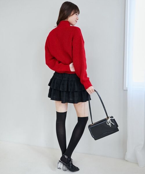 MAJESTIC LEGON / マジェスティックレゴン ニット・セーター | キラキラハーフジップニット | 詳細3