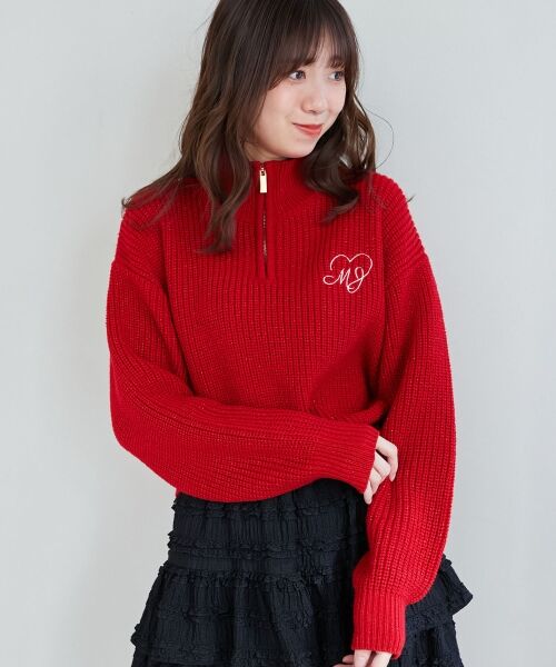 MAJESTIC LEGON / マジェスティックレゴン ニット・セーター | キラキラハーフジップニット | 詳細4