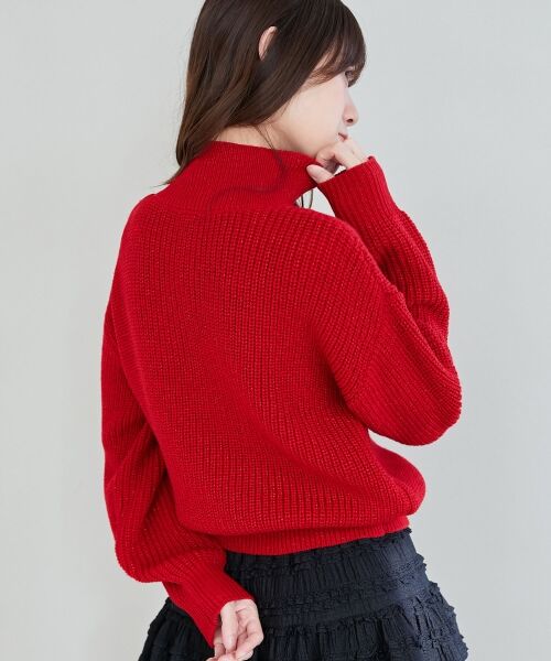 MAJESTIC LEGON / マジェスティックレゴン ニット・セーター | キラキラハーフジップニット | 詳細6