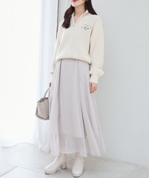 MAJESTIC LEGON / マジェスティックレゴン ニット・セーター | キラキラハーフジップニット | 詳細9