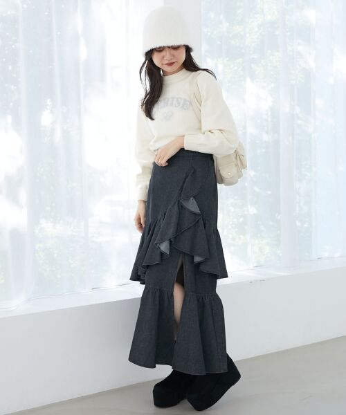 MAJESTIC LEGON / マジェスティックレゴン ニット・セーター | フワフワジャカードロゴニット | 詳細2