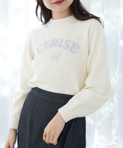 MAJESTIC LEGON / マジェスティックレゴン ニット・セーター | フワフワジャカードロゴニット | 詳細5