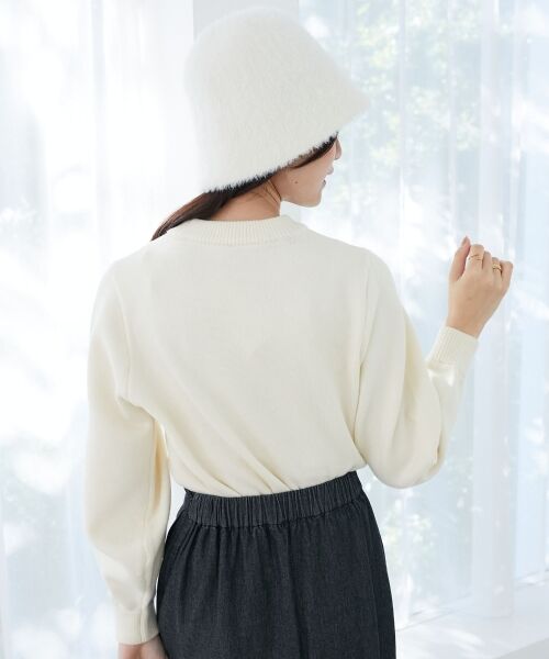 MAJESTIC LEGON / マジェスティックレゴン ニット・セーター | フワフワジャカードロゴニット | 詳細7