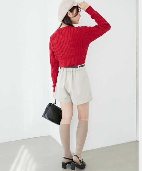 MAJESTIC LEGON / マジェスティックレゴン カーディガン・ボレロ | ハートボタンケーブルニットカーデ | 詳細22