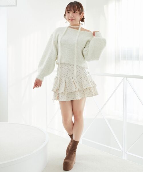 MAJESTIC LEGON / マジェスティックレゴン ニット・セーター | チョーカー付きプードルニット | 詳細1