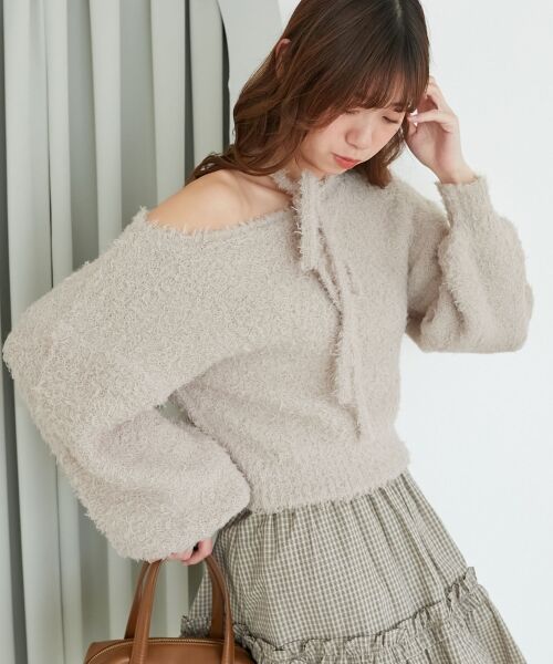 MAJESTIC LEGON / マジェスティックレゴン ニット・セーター | チョーカー付きプードルニット | 詳細10