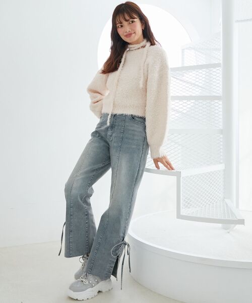 MAJESTIC LEGON / マジェスティックレゴン ニット・セーター | チョーカー付きプードルニット | 詳細14