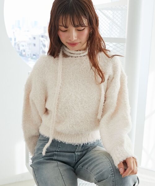 MAJESTIC LEGON / マジェスティックレゴン ニット・セーター | チョーカー付きプードルニット | 詳細16