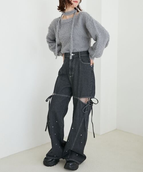 MAJESTIC LEGON / マジェスティックレゴン ニット・セーター | チョーカー付きプードルニット | 詳細21