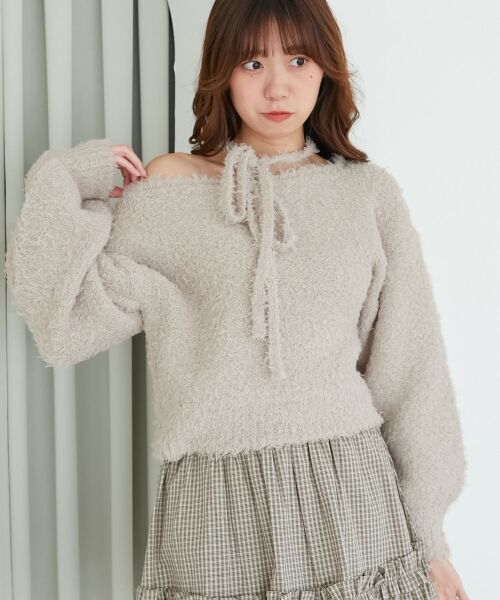 MAJESTIC LEGON / マジェスティックレゴン ニット・セーター | チョーカー付きプードルニット | 詳細9