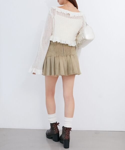 MAJESTIC LEGON / マジェスティックレゴン カーディガン・ボレロ | フリルカーデ×リボンインナーセット | 詳細10