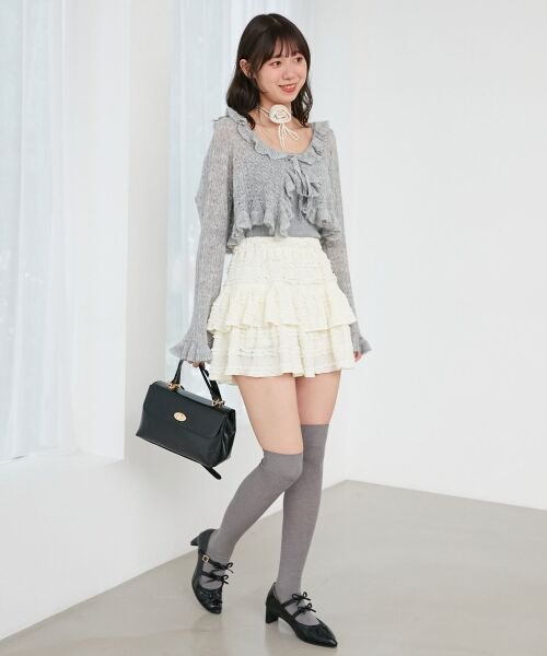 MAJESTIC LEGON / マジェスティックレゴン カーディガン・ボレロ | フリルカーデ×リボンインナーセット | 詳細19