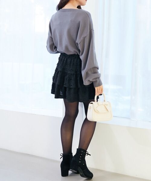 MAJESTIC LEGON / マジェスティックレゴン ニット・セーター | ダブルふわねこリボンニット | 詳細22