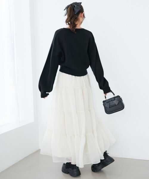 MAJESTIC LEGON / マジェスティックレゴン ニット・セーター | ダブルふわねこリボンニット | 詳細30