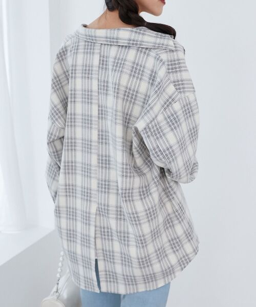 MAJESTIC LEGON / マジェスティックレゴン シャツ・ブラウス | フラップレースルーズシルエットシャツ | 詳細13